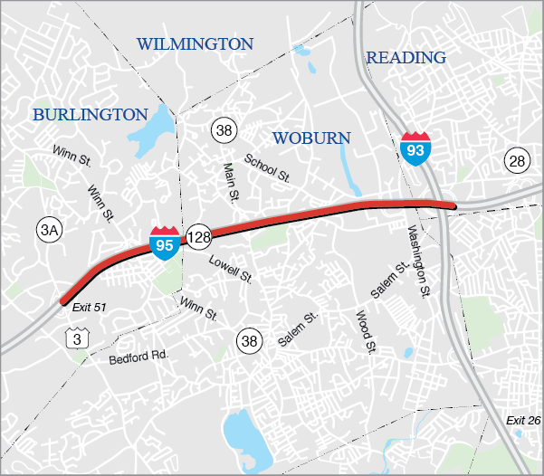 Burlington and Woburn: Interstate Maintenance and Related Work on Interstate 95